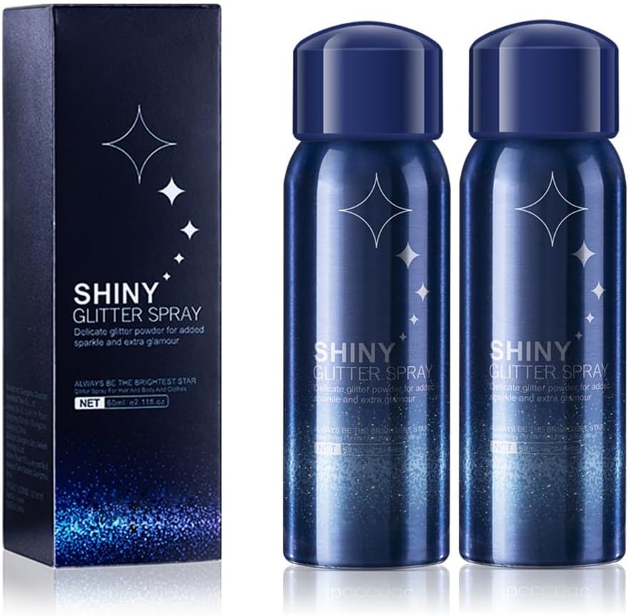 2 Pcs Body Glitter Spray, Perfect Body Glitter for Music Festival Stage Makeup and Festival Rave Shimmer Spray Highlighter Makeup. 2 Pcs Body Glitter Spray, Perfect Body Glitter for Music Festival Stage Makeup and Festival Rave Shimmer Spray Highlighter Makeup.