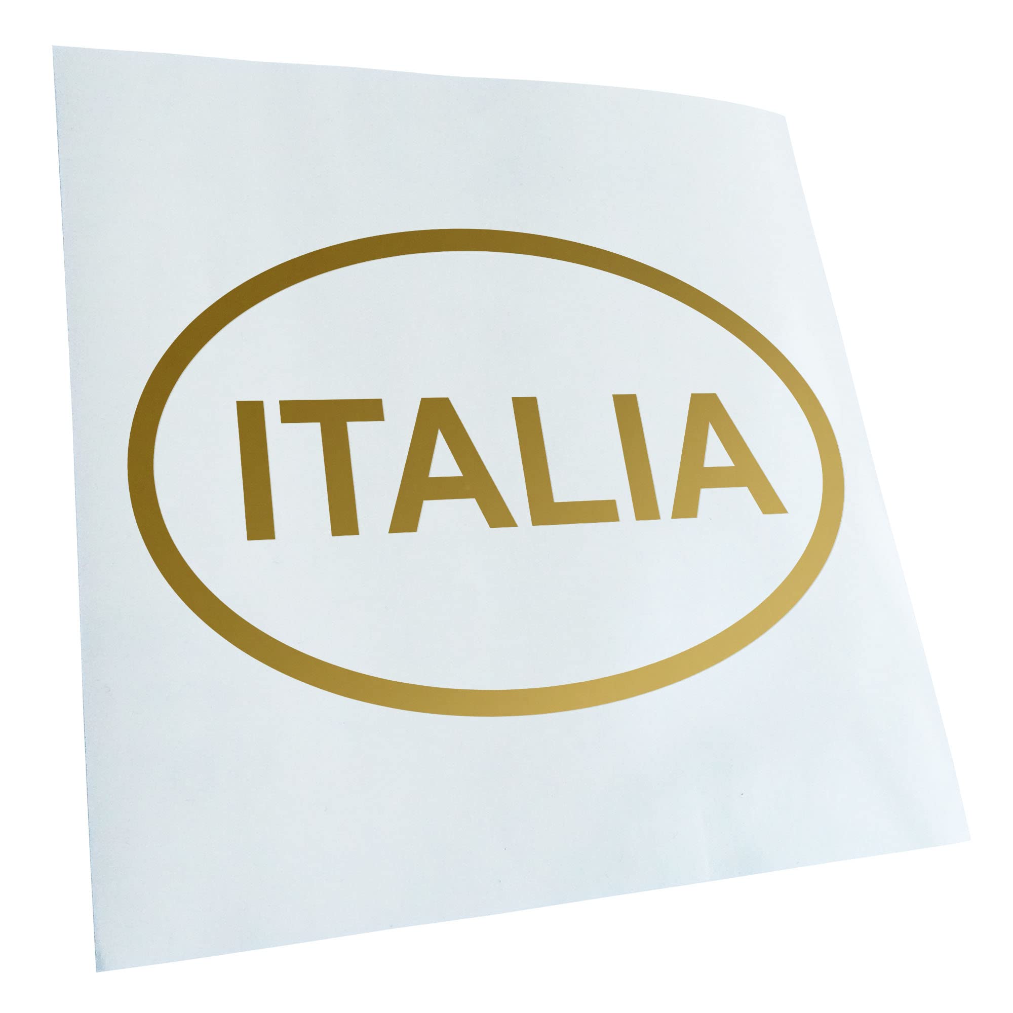 Kiwistar - Car Sticker - Gold - 40 x 27 cm Italia - Italy - Rear Window Car Sticker Weatherproof for Car Truck Moped Truck - Sticker Exterior Self-Adhesive Tuning Accessories for Window Vehicle Window