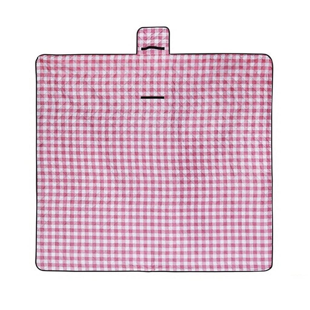 Tapis de couverture de pique-nique pliant extra large 200x200cm grille rouge