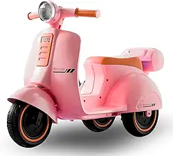 Mini Moto Elétrica Scooter Frente e Ré 6V Som e Luz