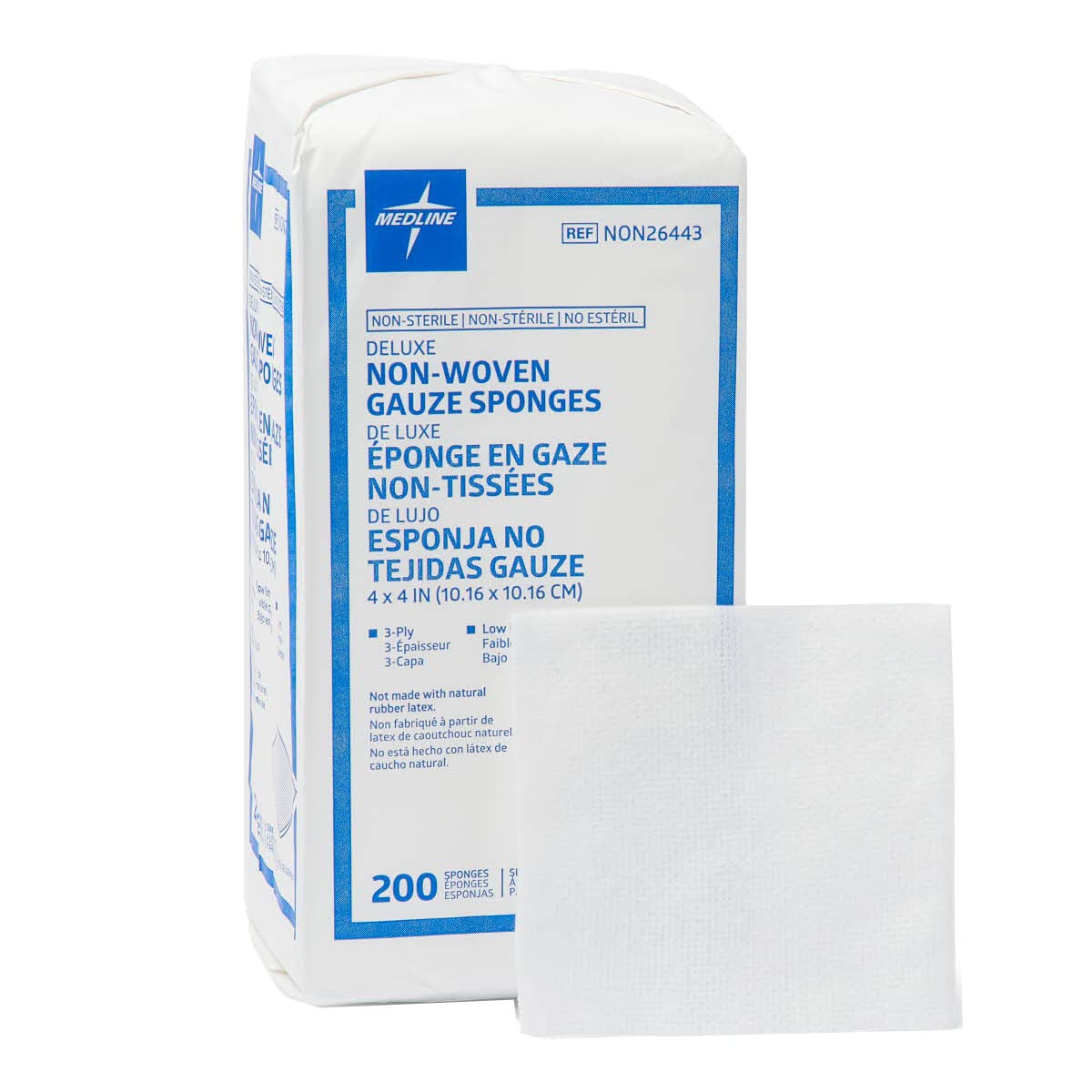 Medline Avant Deluxe Non-Sterile Gauze Sponge, 4" x 4", 3-Ply (Pack of 2000) — Amazon image 3