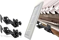 Vista 1 de Wasserstein Soporte de canalón compatible con cámaras Ring, Arlo, Blink, Reolink y paneles solares compatibles (paquete de 2, negro)