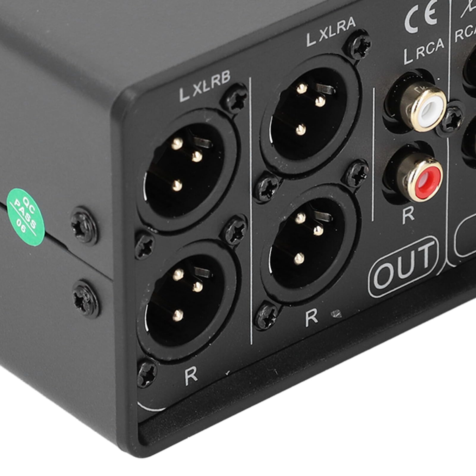 Convertidor XLR estéreo de 3 entradas y 3 salidas, conmutador de audio balanceado a no balanceado, puertos chapados en oro, reducción de ruido, alta fidelidad para estudios