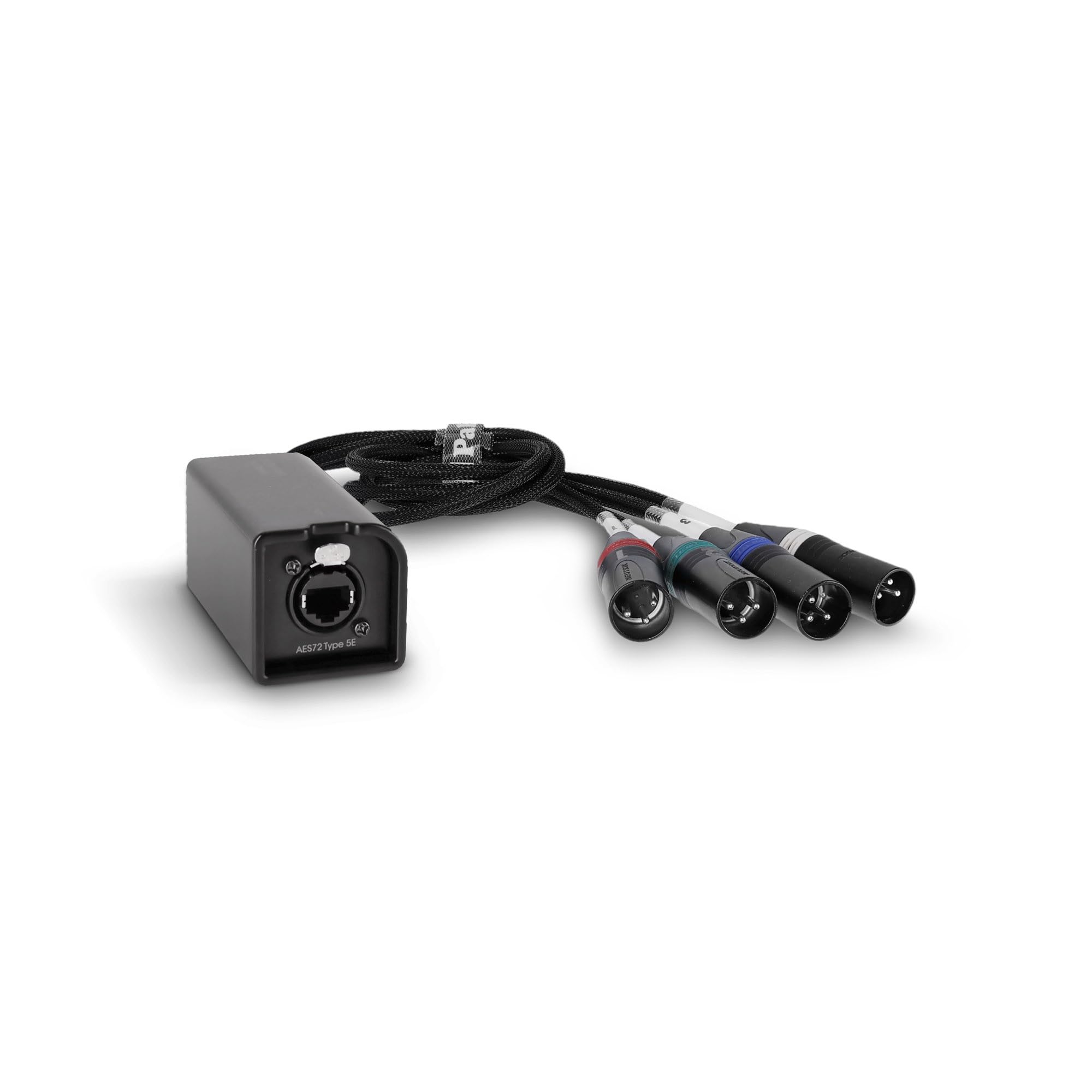 Palmer AoC Loom XLRm Audio over Cat Multicore-Adapterkabel von etherCON auf 4 x XLR male