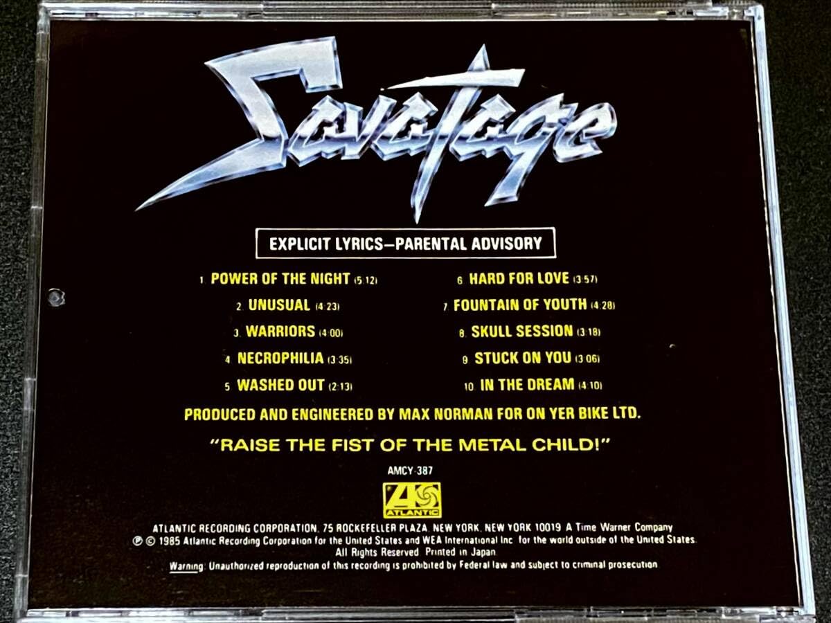 サヴァタージ/パワー・オブ・ザ・ナイト　帯付き サヴァタージ/パワー・オブ・ザ・ナイト 帯付き 【公式通販】