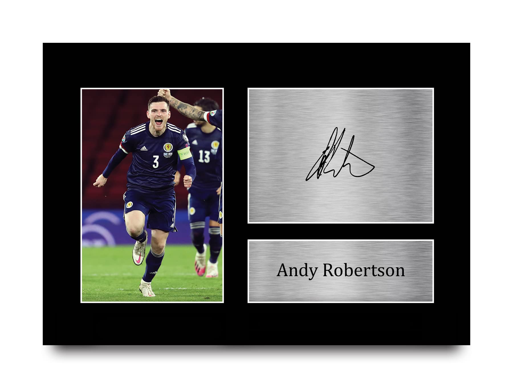HWC Trading A4 Andy Robertson Scotland Gifts Printed Signed Autograph Picture for Football Fans and Supporters