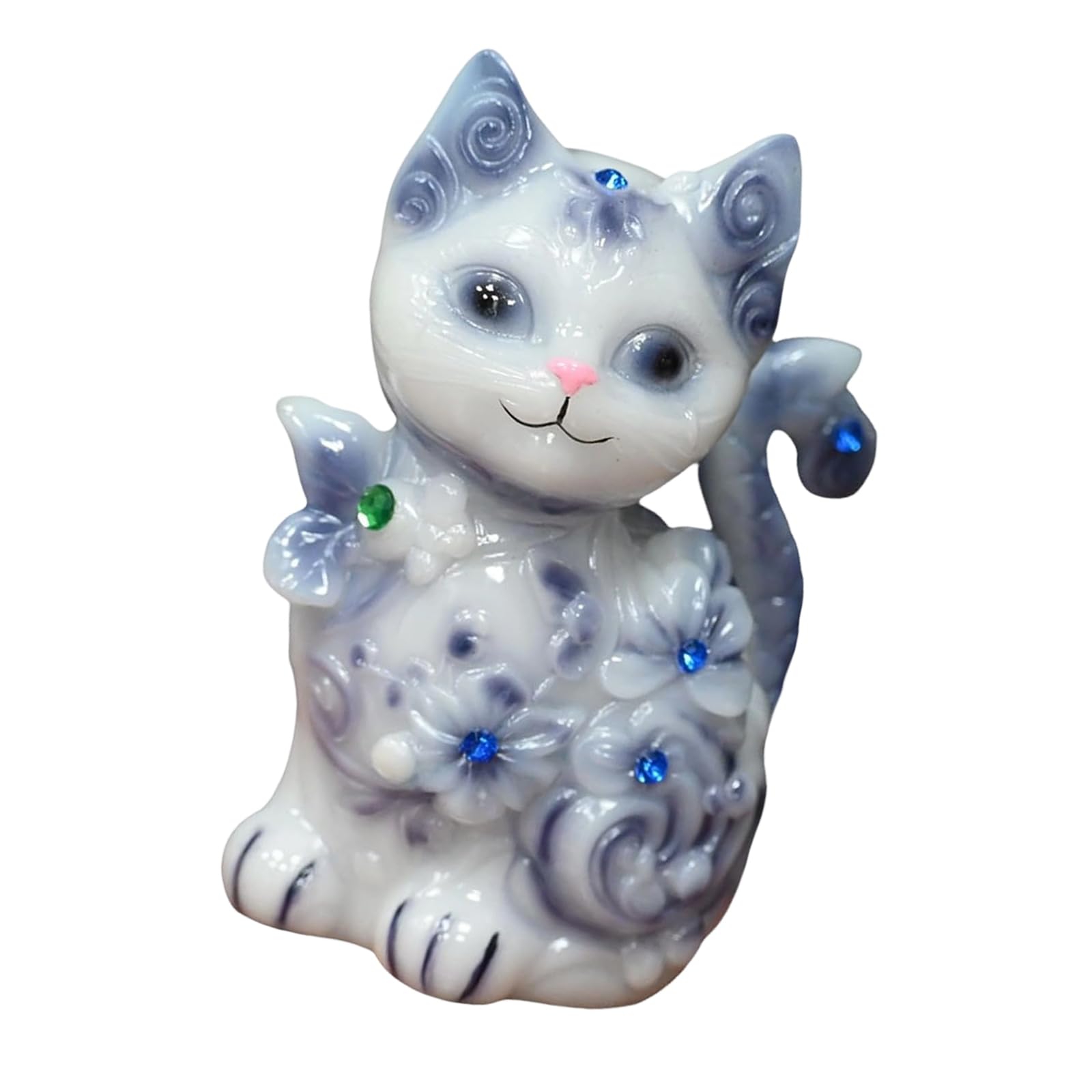 Zxfdsfdbnm Lovely Animal Night Light LED Lighting Bedside Sleep Lamp Kitten Dog Figure Resin Lamp for Bedroom Living Room for Bedroom Living Room Bedsides Dorm Offices Hallway