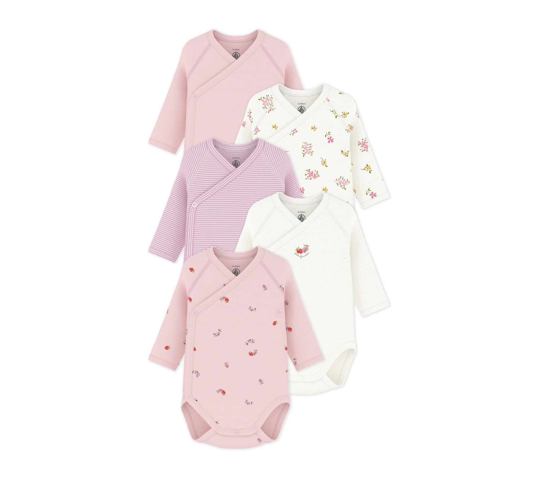 Petit Bateau Baby - Mädchen A0f8r Unterwäsche für den Tag (5er Pack)