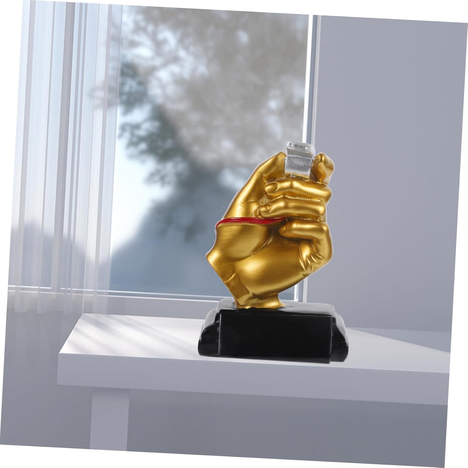 Garneck Resin Soccer Trophy Award Desktop Decoration for Sports Events Festivals and Competitions for Soccer Enthusiasts and Players