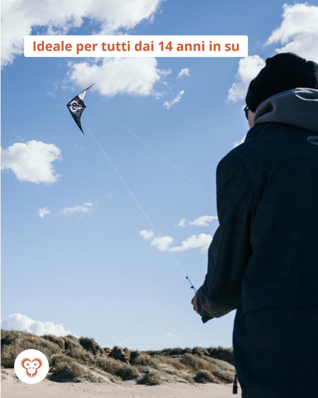Skymonkey Powerstreamer Aquilone XXL, Aquilone Sportivo per avanzati, 212 cm
