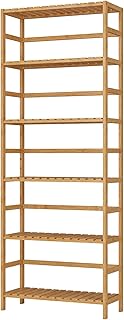 FOREHILL Bamboo Shelving Units 6-tier Storage...,