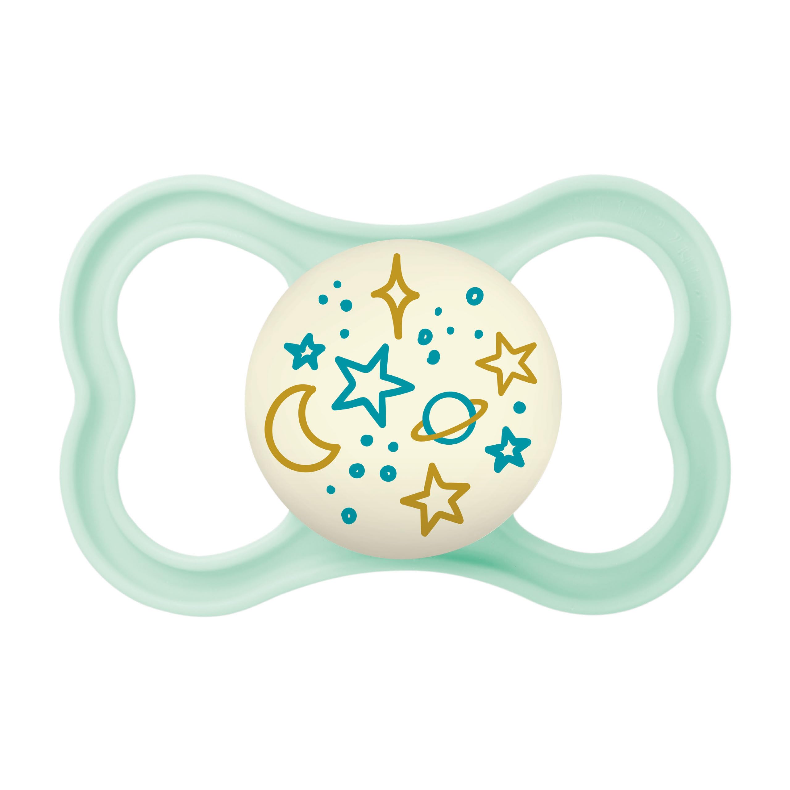 MAM Supreme Night Ciuccio Luminoso In Silicone, Con Custodia Porta Succhietto, 16+ mesi, Neutro