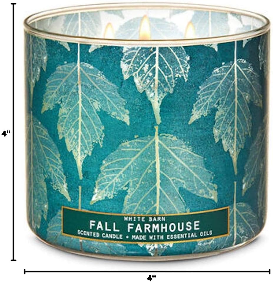 White Barn Fall Farmhouse 3 Wick Candle 2020