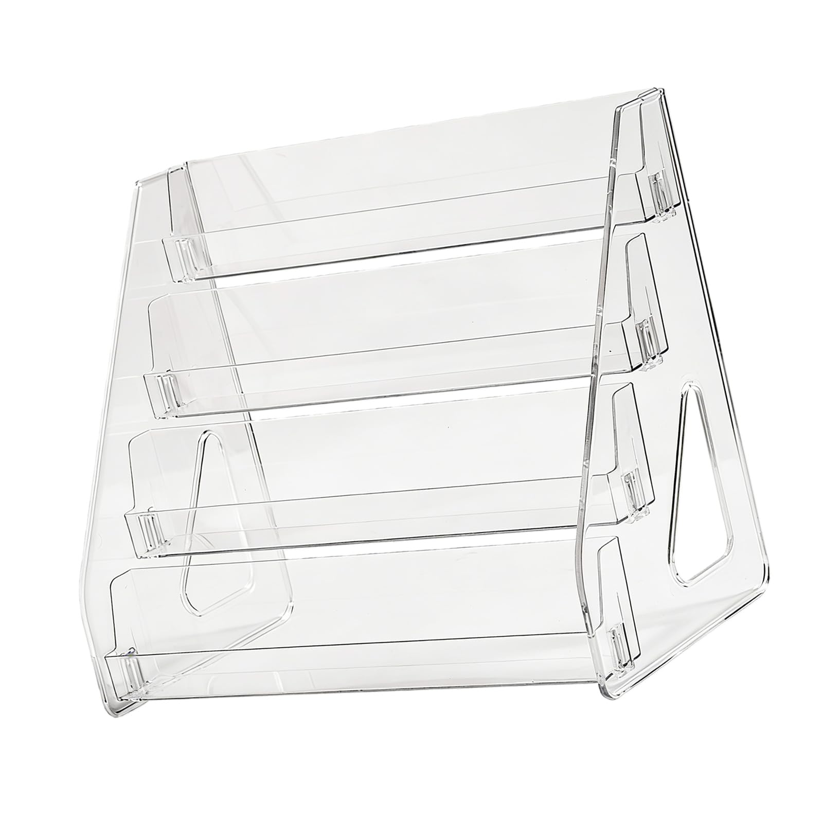 SXRQ Clear Step Shelf for Showcasing Model Toy and Miniatures on Desktop or Countertop Desktop Display Planner