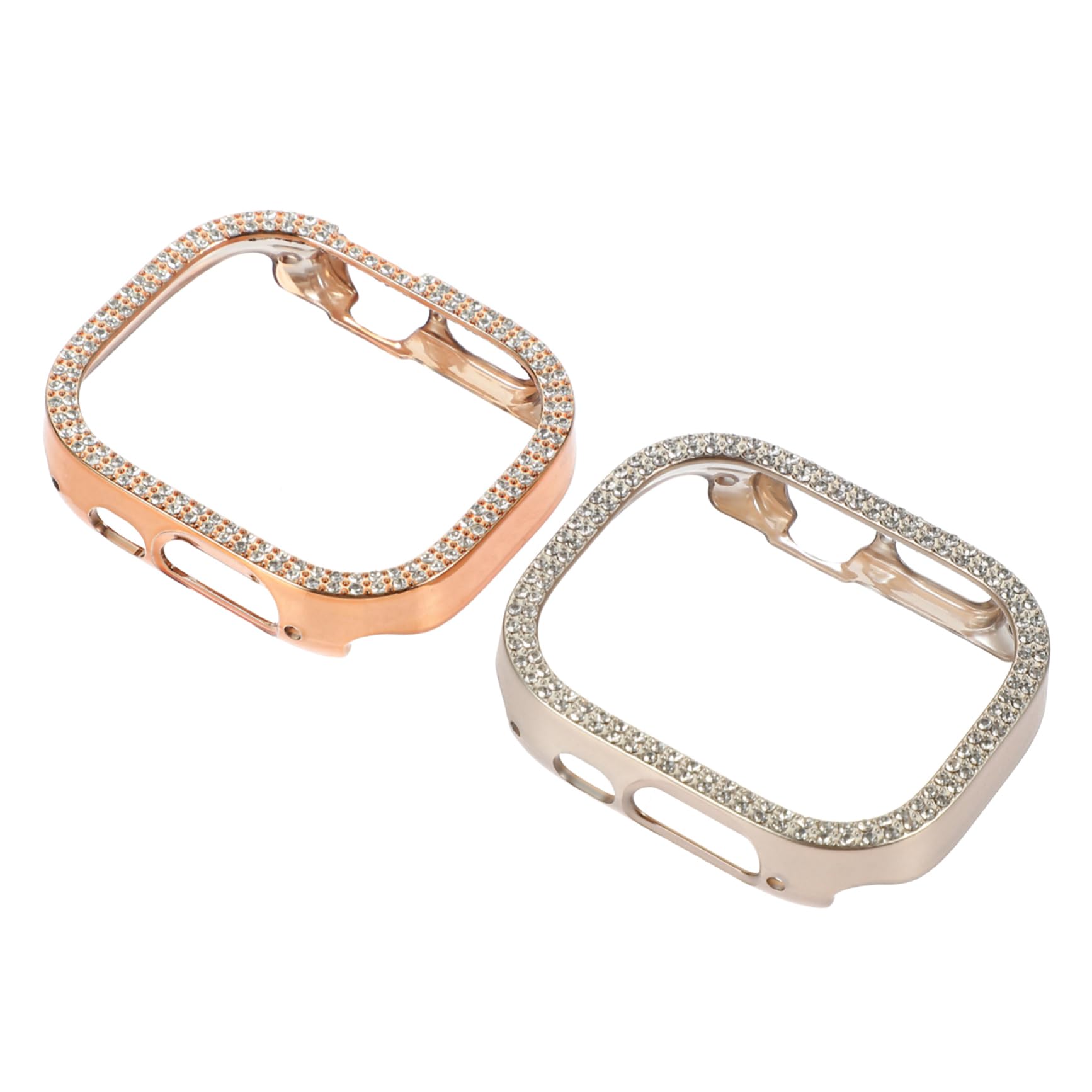 UKCOCO 8piezas Funda Bling para Watch Protector De Pantalla Anti-rasguños y Anti-Shock Doble Rosa Doble Accesorio y Práctico para Mujer