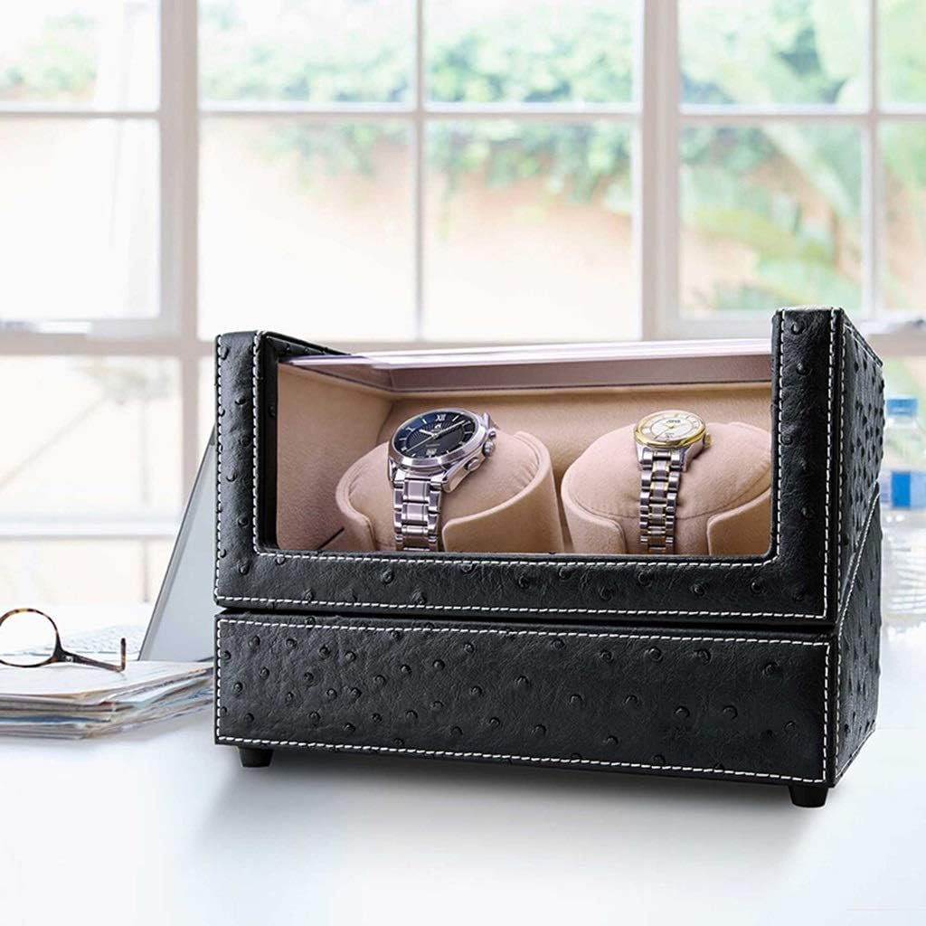 Watch Winders Watch Winder Automatic Ultra Quiet Rotation Motor Box High-End Mechanical Winding 2+0 Shake Table Device Watches Boxs Watch Box