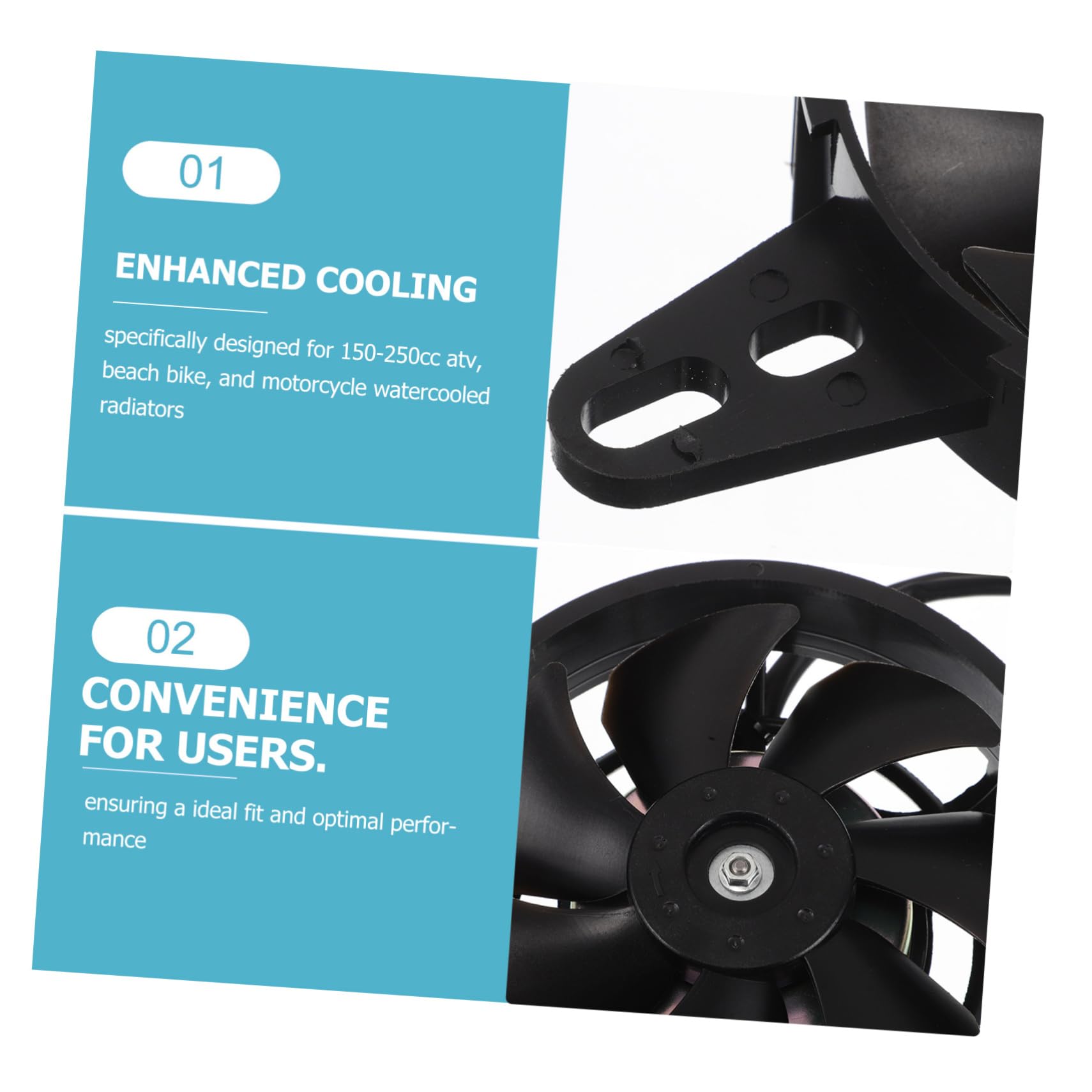 250cc Ventilatore Raffreddamento Per Per Atv e Dirt Bike Facile Installare Previene Surriscaldamenti e Prestazioni Del