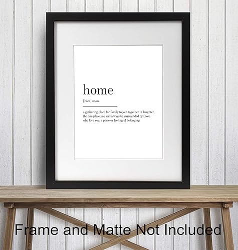 Miniatura 2 de Home Definition Motivational Wall Art Print - 8X10 Handmade - Unframed - Perfect Easy Gift Giving and Great For Home Decor