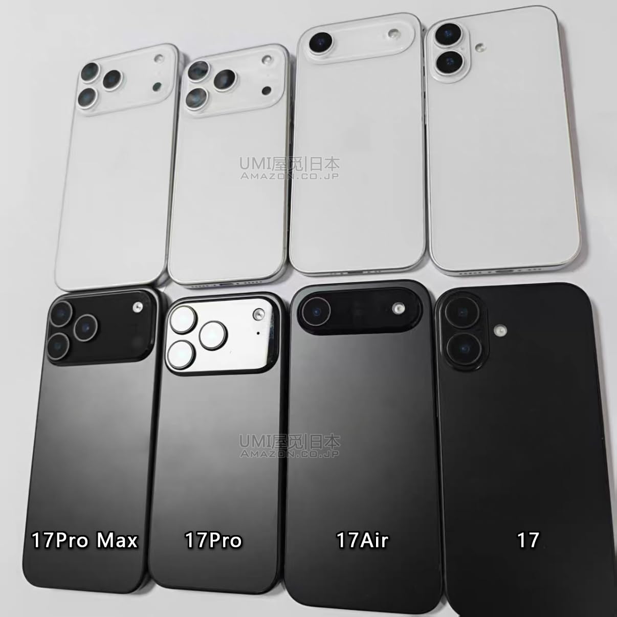 iPhone 17 pro max ブラック　モックアップ　模型 iPhone 17 Pro Max mockups show a new design with a