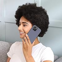 Vista 1316 de Miracase Funda diseñada para iPhone 13 Pro Max con protector de pantalla, [forro de microfibra suave antiarañazos], funda protectora de silicona