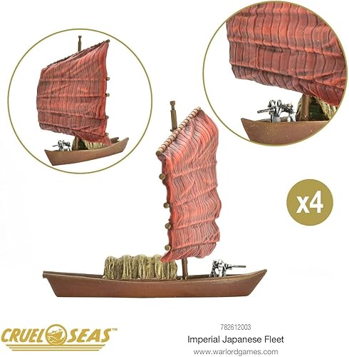 Miniatura 4 de Cruel Seas Imperial Japanese Navy Fleet 1:300 WWII Naval Militar Wargaming Kit de modelo de plástico