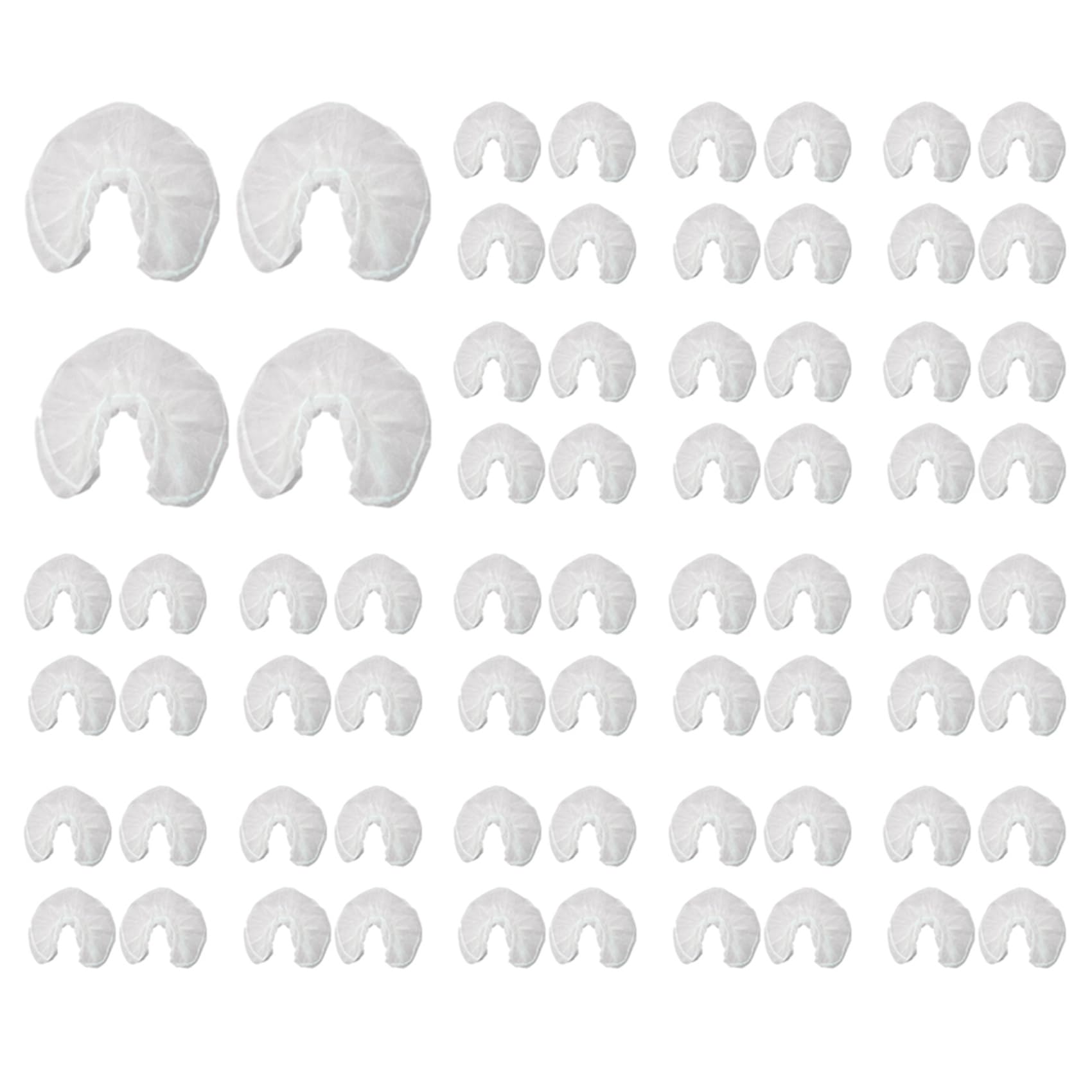 Hndhbfgrt 150x U Shaped Disposable Non-Woven Headrest Pillow Paper Beauty Spa Salon Bed Cover Massage Face Cradle Head Rest Covers