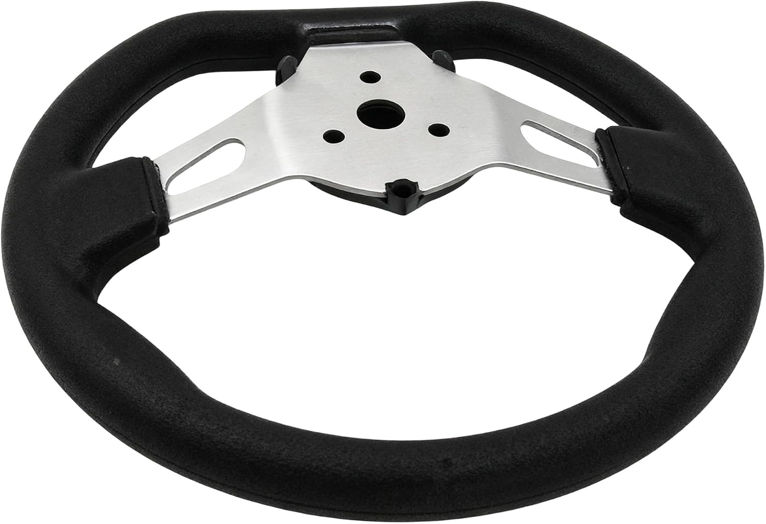 Off-Road Kart Steering Wheel 270mm 10.5inch 3 Spokes Vehicle PU Foam Interior Steering Wheel For Go Kart Black