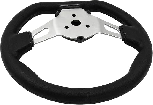 Off-Road Kart Steering Wheel 270mm 10.5inch 3 Spokes Vehicle PU Foam Interior Steering Wheel For Go Kart Black