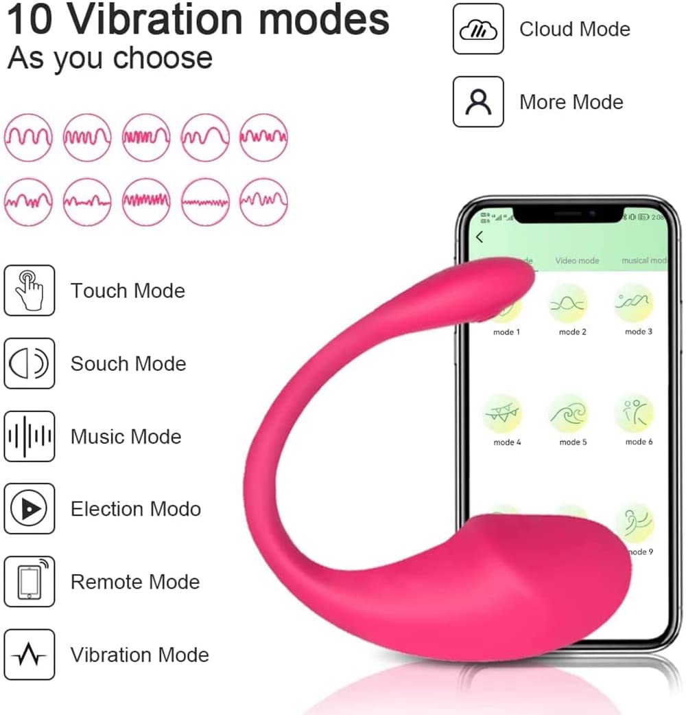 LOCZEK 𝖮V𝖾Tto Vịbranté Wî𝗋L𝖾Ss Vībra𝗍Ori Donna Indo𝗌𝗌Abilé con Télécomando App Téléfono a Díst𝖺Nza O𝗏Étti 𝖵Ibrátori S𝖾Ssual𝗂 Pér Dónna Próféssionali Mini