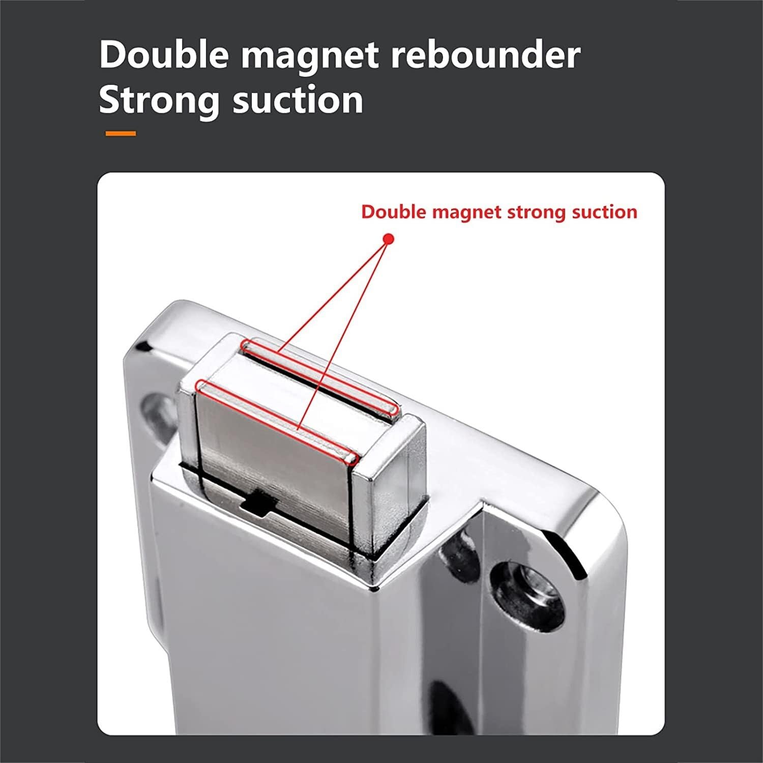 Lot De 2 Loquets Magnétiques Robustes à Pousser Pour Ouvrir