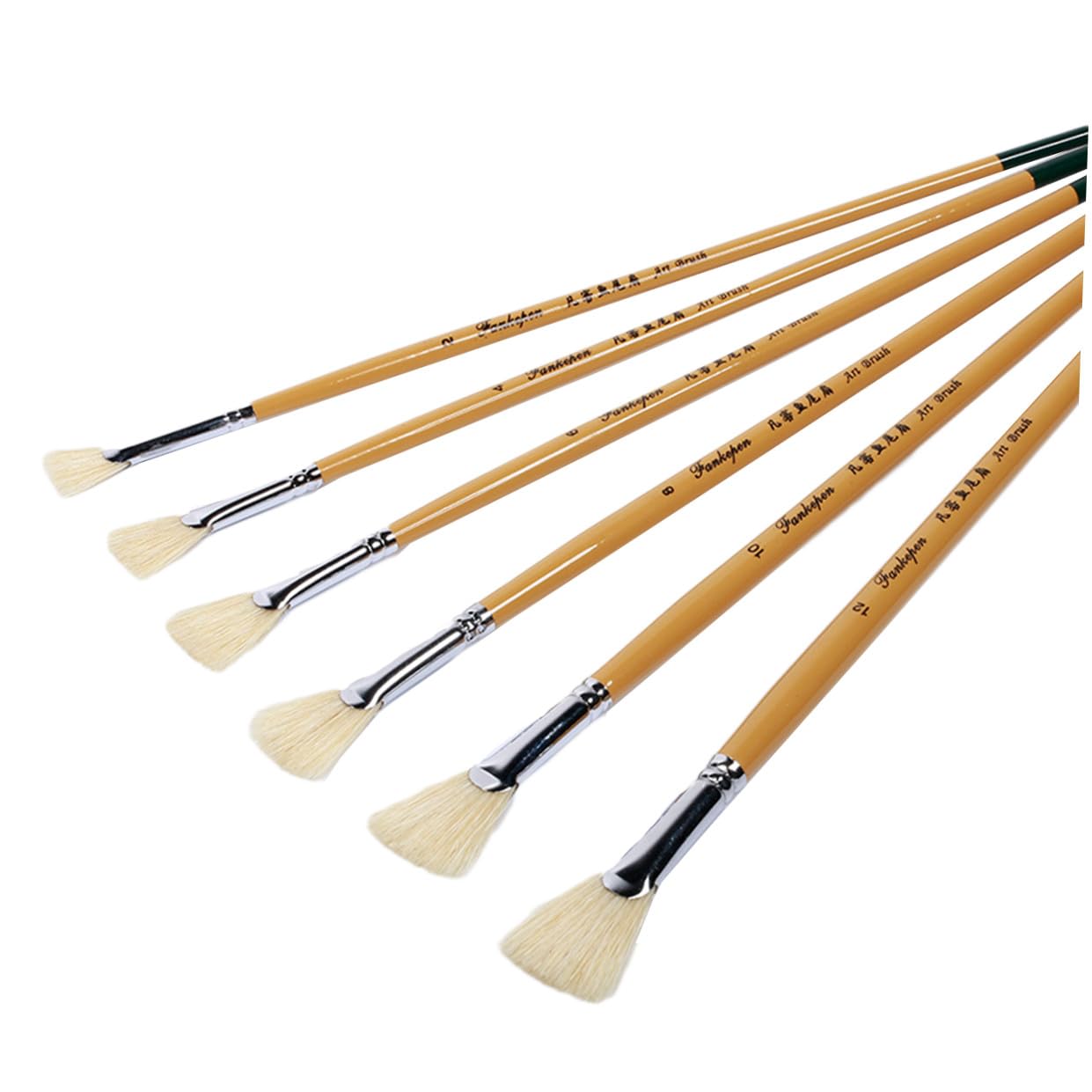 Lurrose 18stücke Fächerpinsel Teilig Aus Marderhaar Professionelle Künstlerpinsel Für Aquarell Öl Verschiedene Hohe Farbaufnahme Und Gleichmäßiger Farbfluss