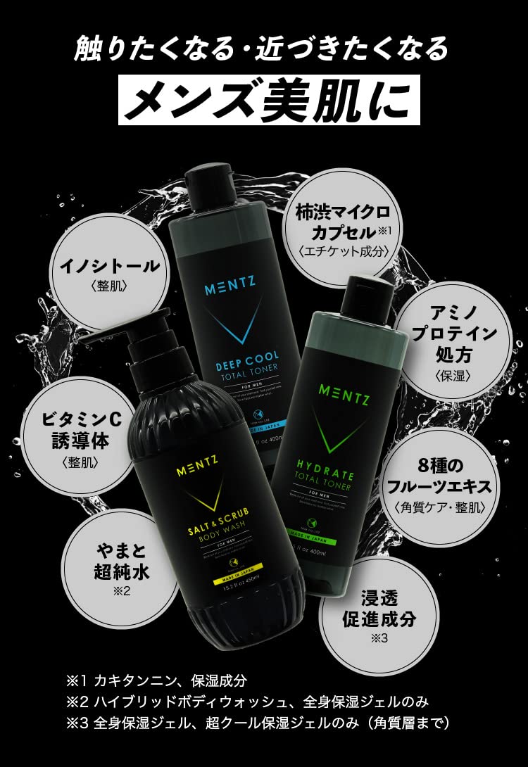 Amazon | Mentz メンズ 化粧水 超クール保湿ジェル 美肌ケア
