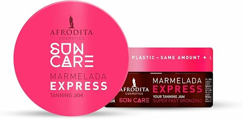 Afrodita Cosmetics Sun Care Marmelada Tanning Accelerator | For Quick and Intense Tan | with 100% Organic Coconut Oil, Karité and Cocoa Butter | Silicone-Free | Vegan (Express)
