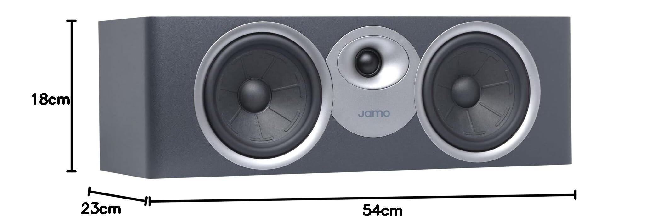 Jamo S7-25C Center Channel BLUD FJORD Altavoz de Canal Central con woofers de 8.4 cm Azul