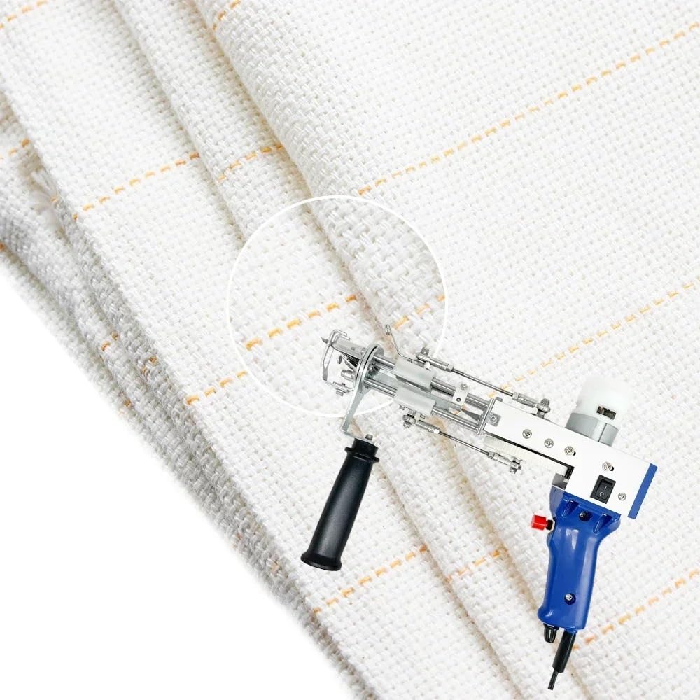 Punch Needle Stoff Primärer Tuftingstoff for einen Teppich mit markierten Linien, DIY-Punch-Needle-Technik für punch needle(1.5 x 1.5M)