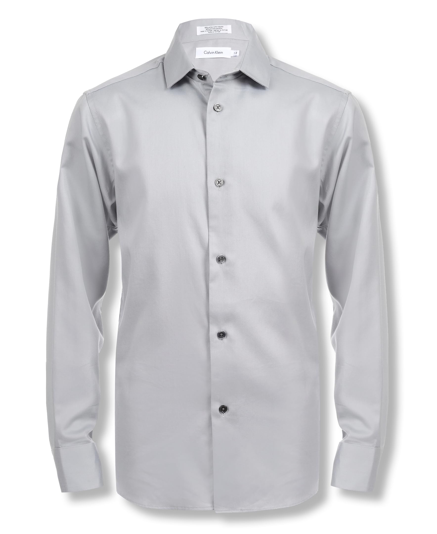 

                                                    Calvin Klein Boy's Sateen Shirt (Big Kids) Light G