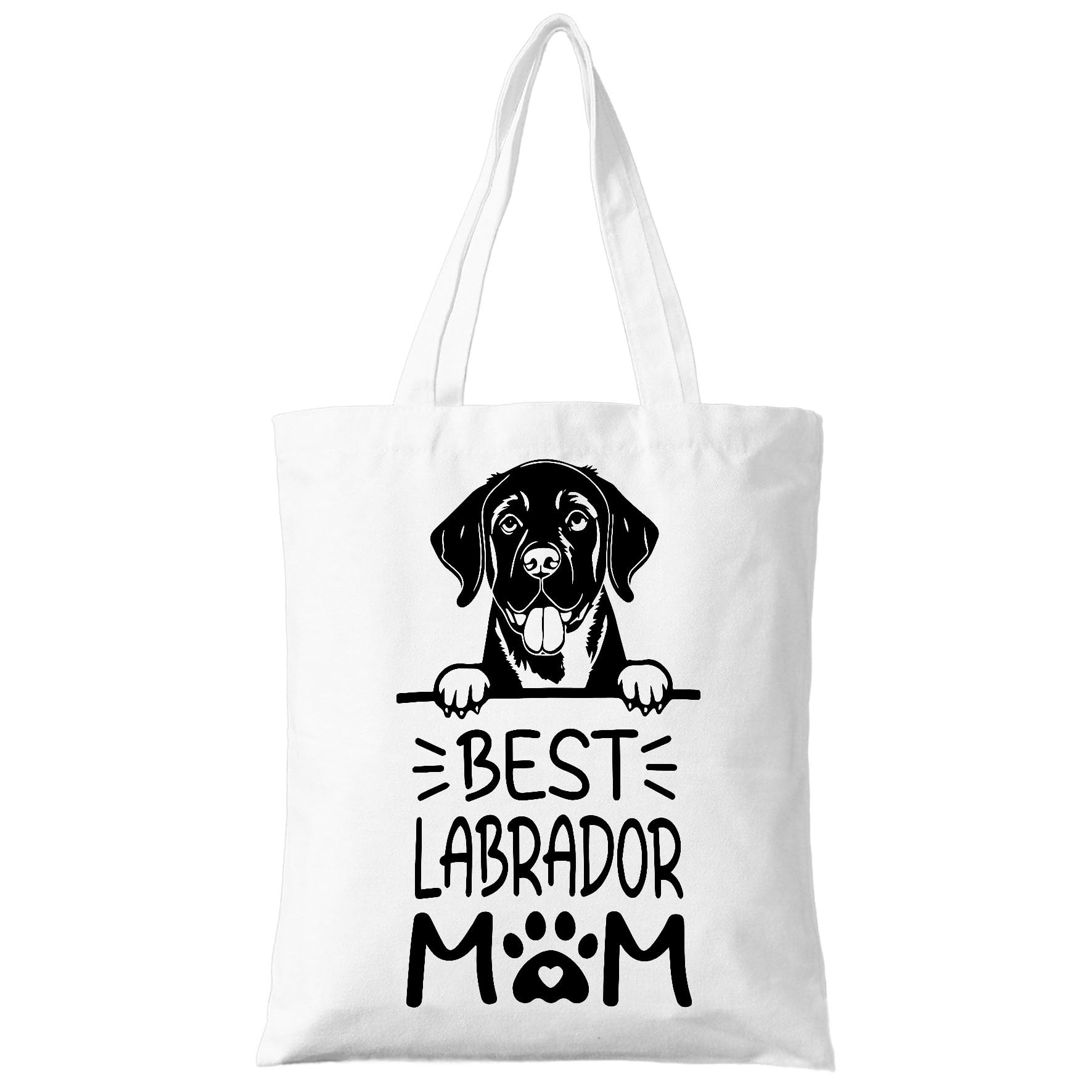 ZYQFN Dog Mom Canvas Tote Bag for Women, Dogs Lover Gift for Dog Mom, Birthday Christmas Dog Themed Gifts For Women.