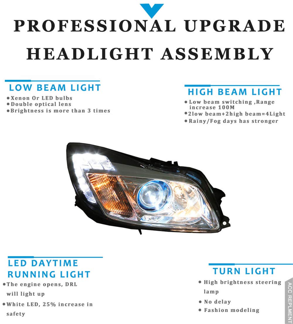 IRIS SELECTIONAftermarket Replacement Driver and Passenger Set Halogen Headlights Compatible