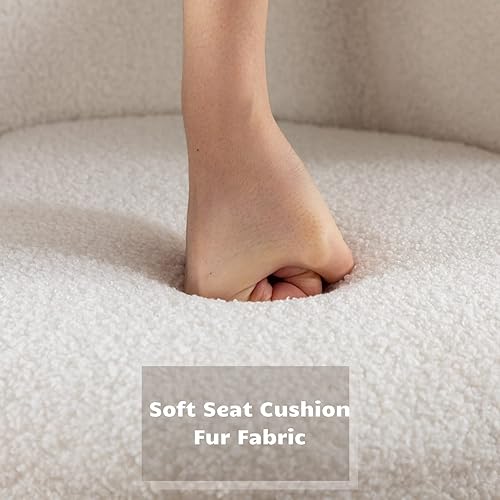 Miniatura 5 de HEAH-YO Juego de 2 taburetes de bar modernos de 26 pulgadas de altura de mostrador con respaldo de barril y patas de madera, taburete de cocina