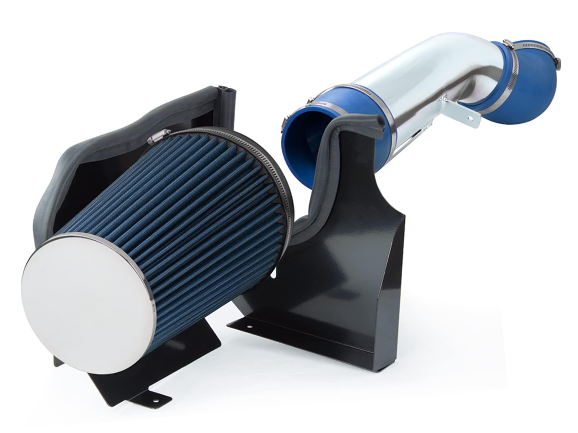 Cold Air Intake Airflow System with Heat Shield Kit + Filter Combo BLUE Compatible For 07-08 Escalade Avalanche Silverado Suburban Cheyenne Tahoe