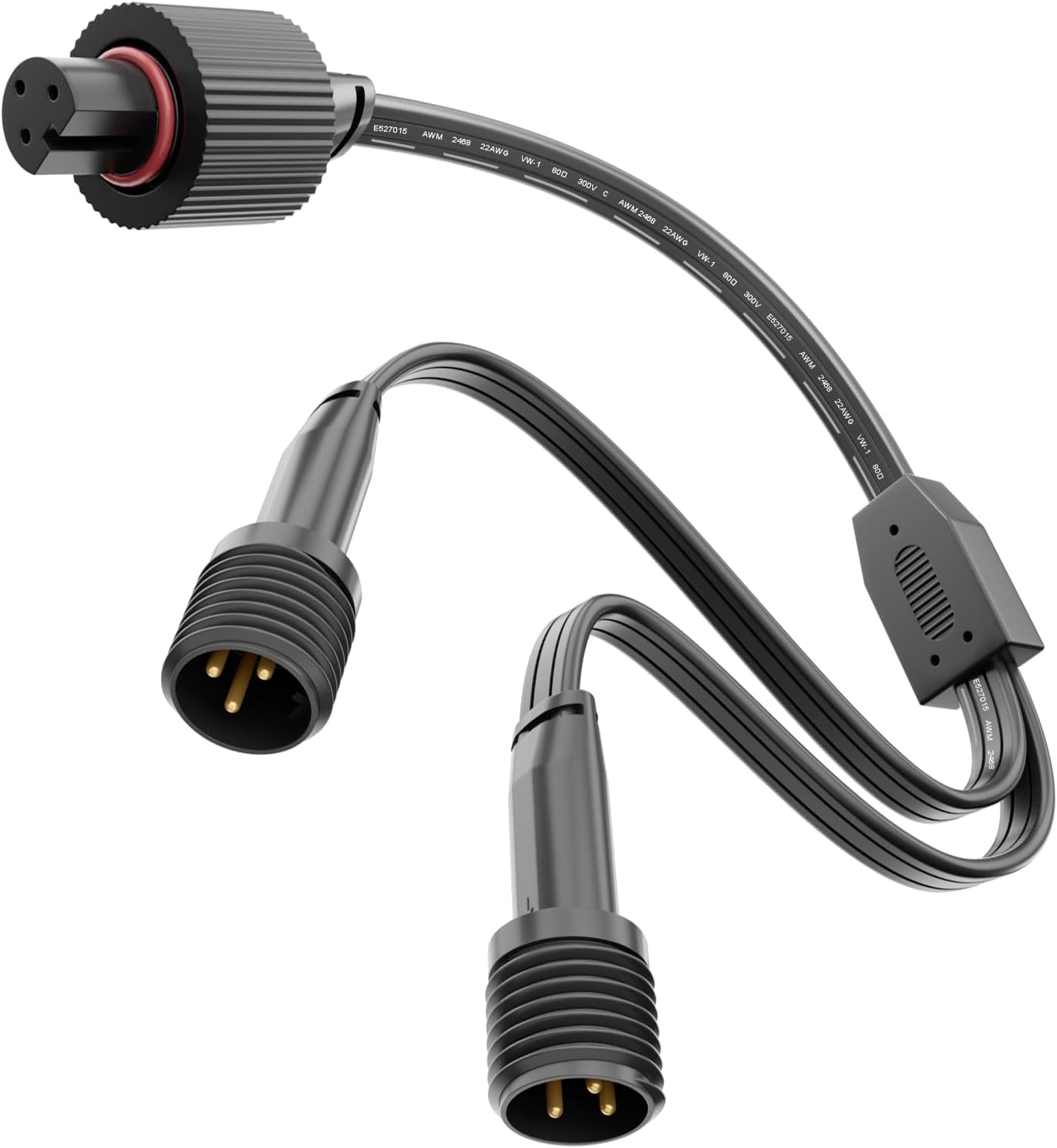 - Y-Connector Splitter for Govee Permanent Outdoor Lights and Elite, 1 Female to 2 Male Waterproof Y Extension Cable, Works Compatible with Govee H705ABC H706A H706B H706C H806A H806B H806C