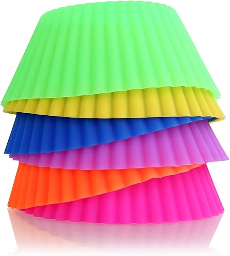 Miniatura 3 de New Star Foodservice 44270 Vasos de silicona reutilizables para hornear y forros para cupcakes, juego de 24