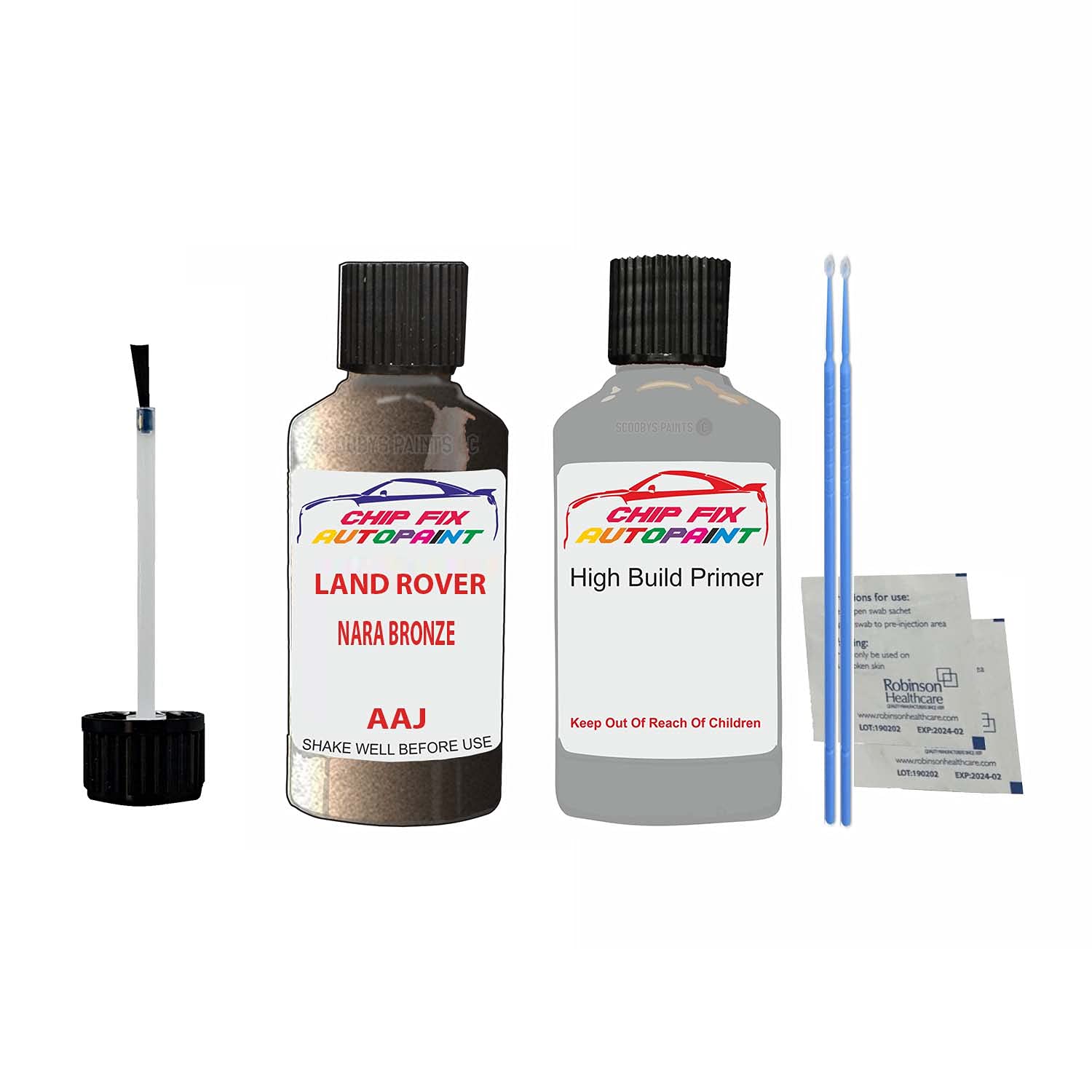Scoobys Paints Back In The Mix Nara Bronze Compatible With Land Rover Touch Up Paint Scratch Stone Chip Primer Undercoat Repair Kit Code: Aaj