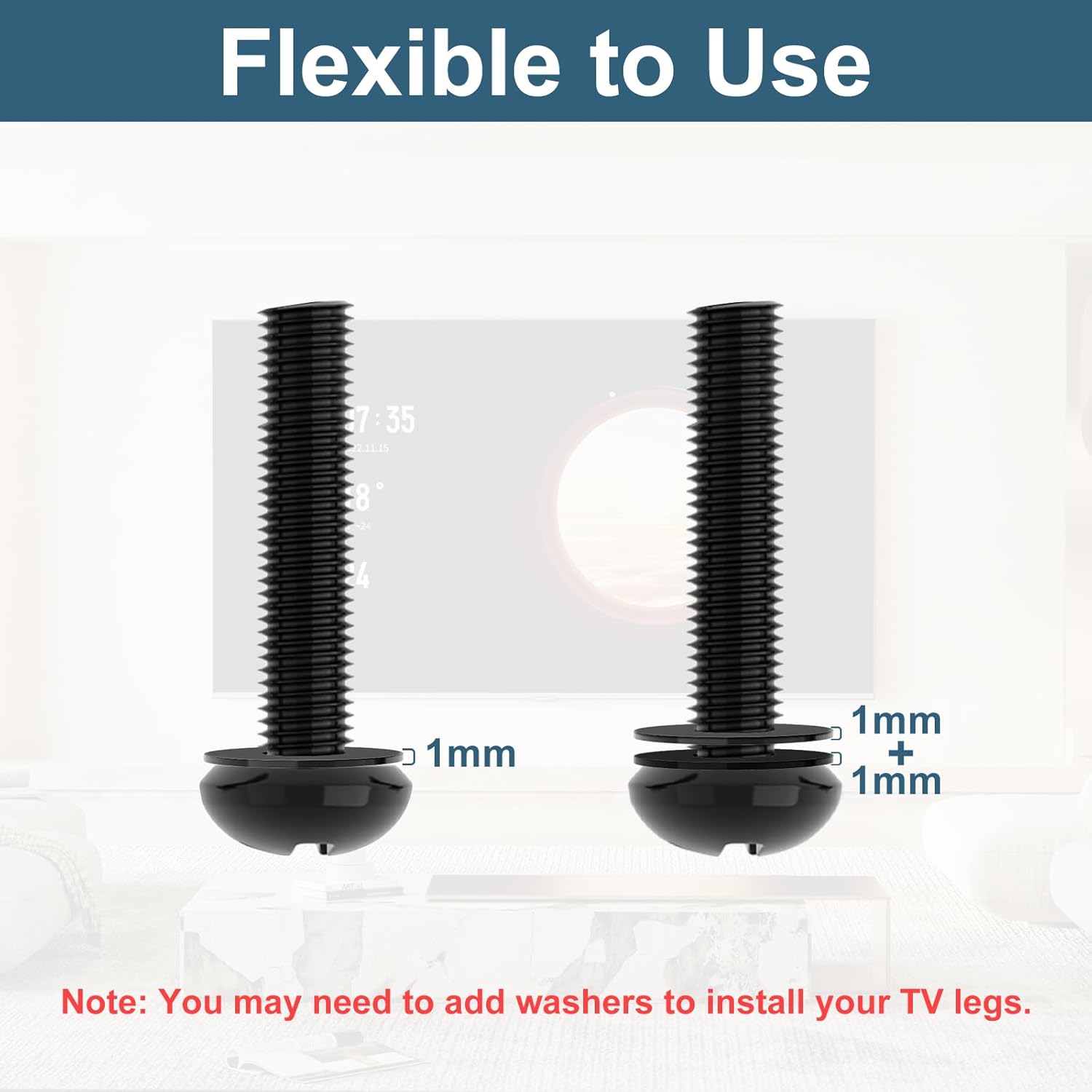 TV Mount Screws for LG TV Legs Replacement Screw, TV Stand Screw for LG 27" 32" 43" 49" 50" 55" 60" 65" 70" 75" 86" Legs