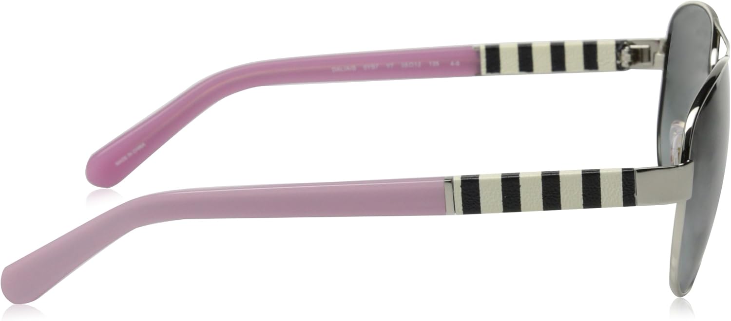 Kate Spade New York Women's Dalia Aviator Sunglasses, Silver & Gray Gradient, 58 mm - Image 3