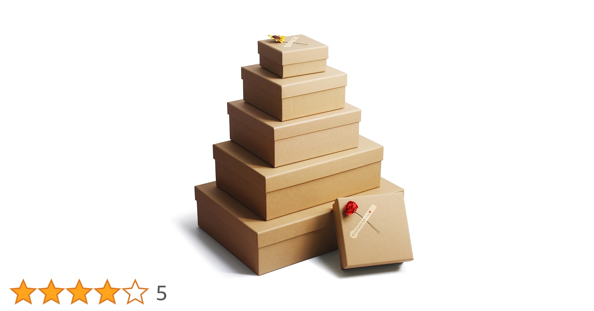 Amazon | ギフトボックスのラッピング箱、6つの空のギフト