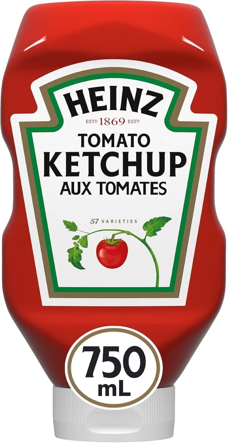 Heinz Tomato Ketchup, 750mL/25oz., Bottle, {Imported from Canada}
