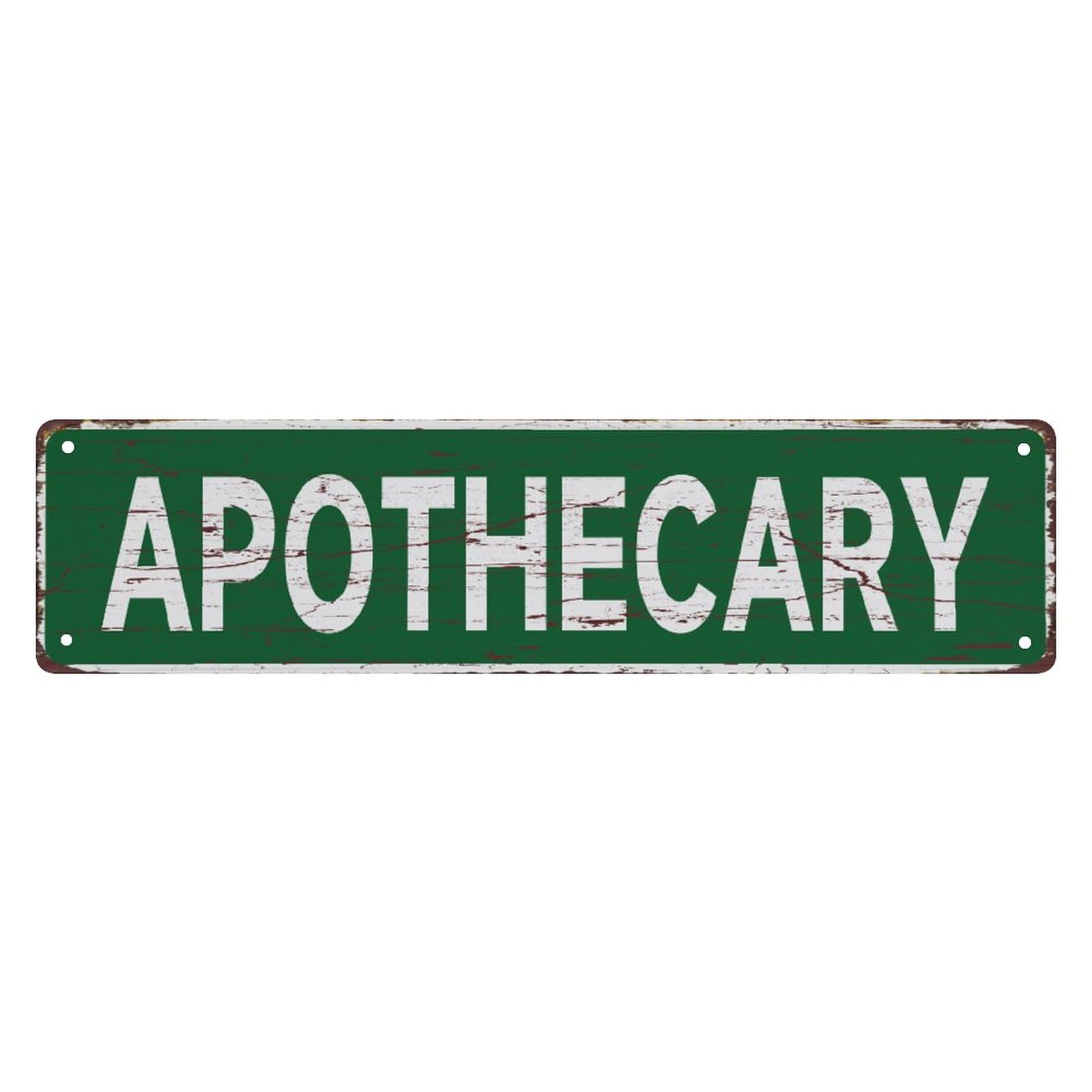 APOTHECARY Vintage Metal Tin Sign Home Outdoor Street Sign for House Cafe Bar Kitchen 4x16 Inch
