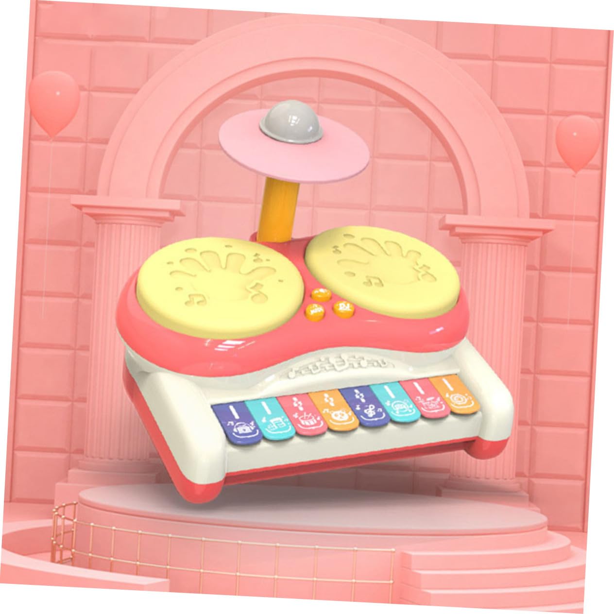 Juguete Musical de Percusión Rosa de Plástico para Niños