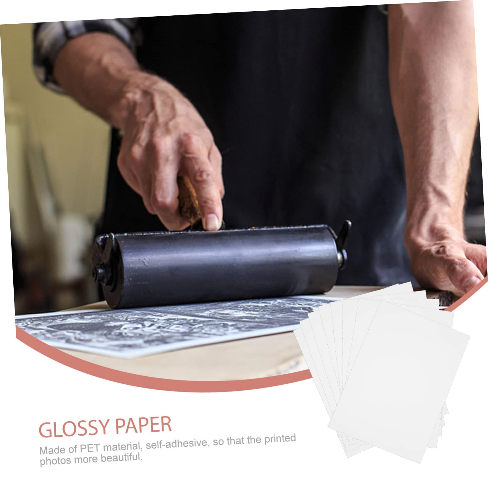 Gadpiparty Papel Fotográfico Impresoras De Inyección De Tinta Papel De Impresión Doble Cara Para Tarjetas De Visita Y Proyectos Escolares 10 Hojas*5